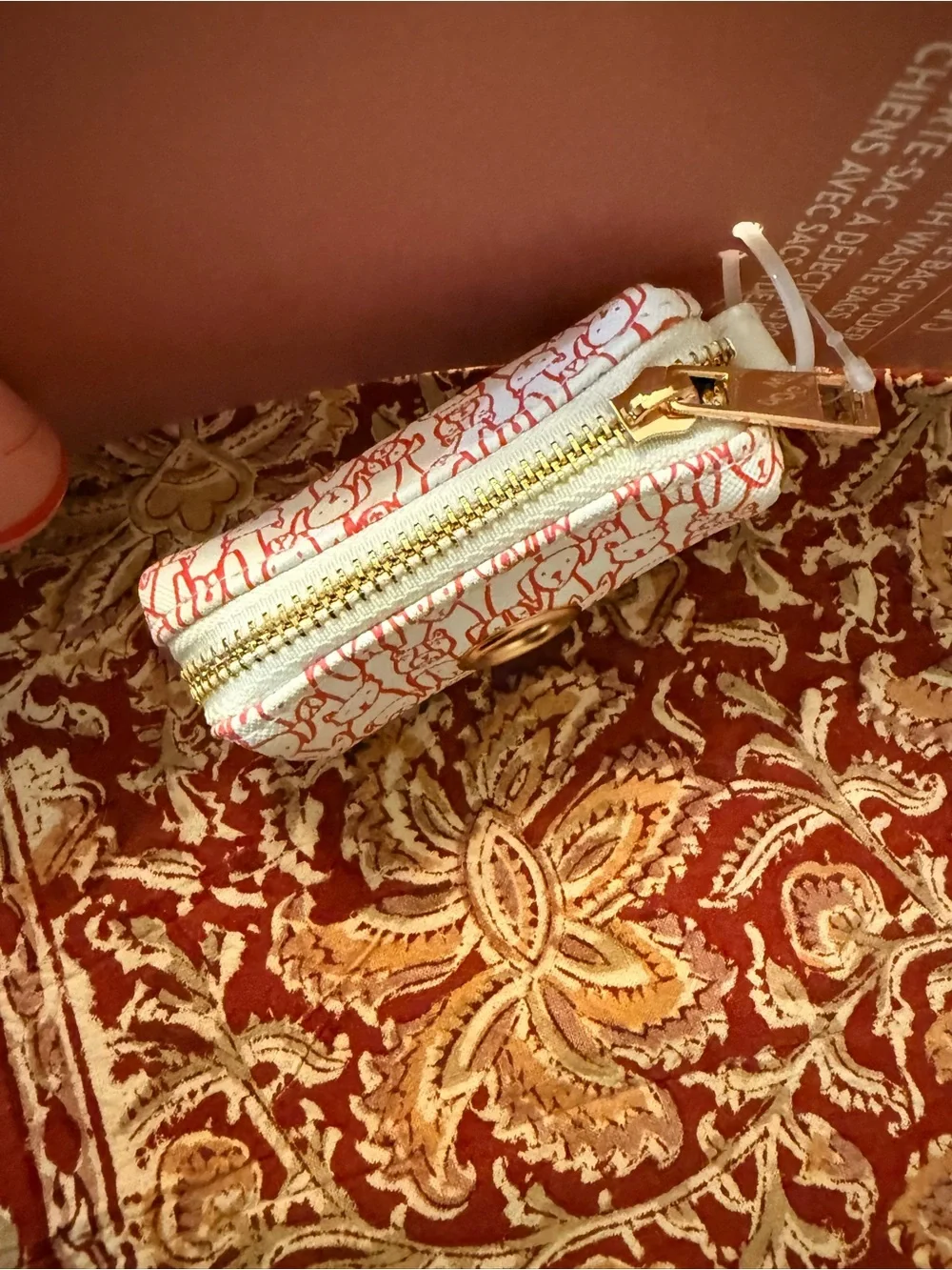 OCS Designs Pink Patterned Dog Waste Bag Holder with Bags